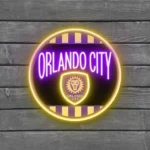 Orlando City Neon Sign Fc Retro Acrylic 1