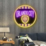 Orlando City Neon Sign Fc Retro Acrylic 1