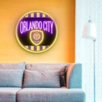 Orlando City Neon Sign Fc Retro Acrylic 1