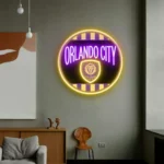 Orlando City Neon Sign Fc Retro Acrylic 1