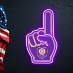 Orlando City Neon Sign Mls Fc Foam Finger 1