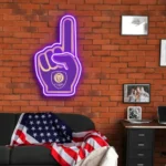 Orlando City Neon Sign Mls Fc Foam Finger 1