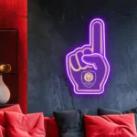 Orlando City Neon Sign Mls Fc Foam Finger 1