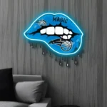 Orlando Magic Neon Sign Dripping Lips 1