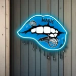 Orlando Magic Neon Sign Dripping Lips 1