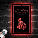Ottawa Senators Metal Sign Custom Est 1991 Nhl 1