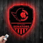 Ottawa Senators Metal Sign Shield Shape 1