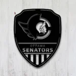 Ottawa Senators Metal Sign Shield Shape 1