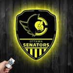 Ottawa Senators Metal Sign Shield Shape 1