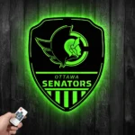 Ottawa Senators Metal Sign Shield Shape 1