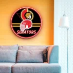 Ottawa Senators Neon Sign Nhl Helmet Acrylic 1