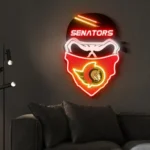 Ottawa Senators Neon Sign Skull 1