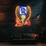 Pabst Blue Ribbon Neon Sign Bespoke Logo Custom American Eagle 1