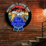 Pabst Blue Ribbon Neon Sign Custom Bar Wall Sign 1