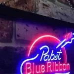Pabst Blue Ribbon Neon Sign Fretboard 1