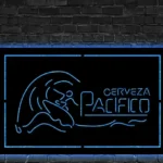 Pacifico Metal Sign Cerveza Wave Surfing 1
