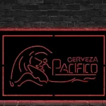Pacifico Metal Sign Cerveza Wave Surfing 1