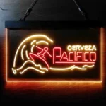 Pacifico Neon Sign Cerveza Wave Surfing 1