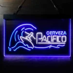 Pacifico Neon Sign Cerveza Wave Surfing 1