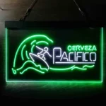 Pacifico Neon Sign Cerveza Wave Surfing 1