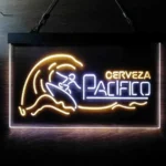 Pacifico Neon Sign Cerveza Wave Surfing 1