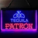 Patron Neon Sign Tequila Home Bar 1