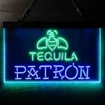 Patron Neon Sign Tequila Home Bar 1