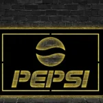 Pepsi Metal Sign Coke Logo Car 1