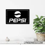 Pepsi Metal Sign Coke Logo Car 1