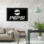 Pepsi Metal Sign Coke Logo Car 1
