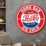 Pepsi Neon Sign Artistic Drink Ice Cold Cola 1898 1