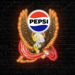 Pepsi Neon Sign Bespoke Cola Logo Custom American Eagle 1