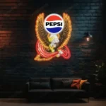 Pepsi Neon Sign Bespoke Cola Logo Custom American Eagle 1