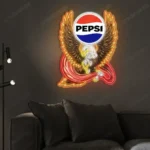 Pepsi Neon Sign Bespoke Cola Logo Custom American Eagle 1