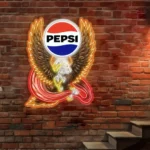 Pepsi Neon Sign Bespoke Cola Logo Custom American Eagle 1