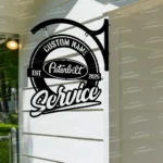 Peterbilt Metal Sign Bespoke Logo Metal Hanging Sign Car Garage Decor 1