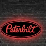 Peterbilt Metal Sign Logo Car 1