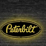 Peterbilt Metal Sign Logo Car 1