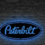 Peterbilt Metal Sign Logo Car 1