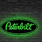 Peterbilt Metal Sign Logo Car 1