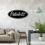 Peterbilt Metal Sign Logo Car 1