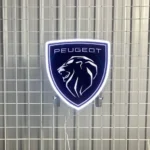 Peugeot Neon Sign Logo 1