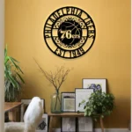 Philadelphia 76ers Metal Sign Custom Nba 1