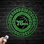 Philadelphia 76ers Metal Sign Custom Nba 1