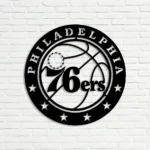 Philadelphia 76ers Metal Sign Logo 1