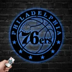 Philadelphia 76ers Metal Sign Logo 1