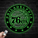 Philadelphia 76ers Metal Sign Logo 1