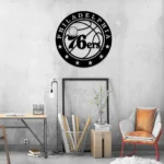 Philadelphia 76ers Metal Sign Logo 1