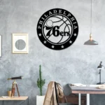 Philadelphia 76ers Metal Sign Logo 1