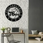 Philadelphia 76ers Metal Sign Logo 1